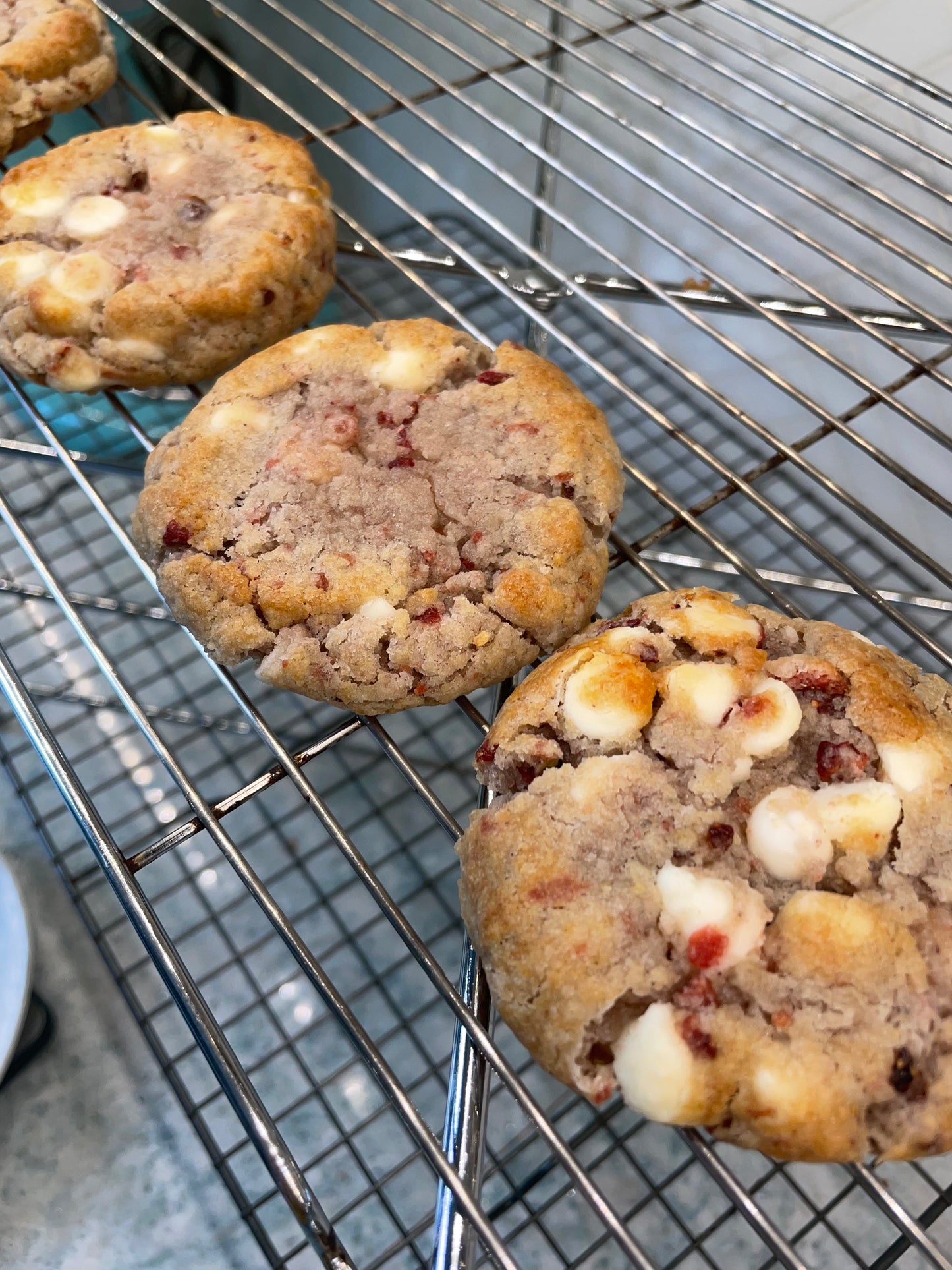 Strawberry White Chocolate Chip Cookie