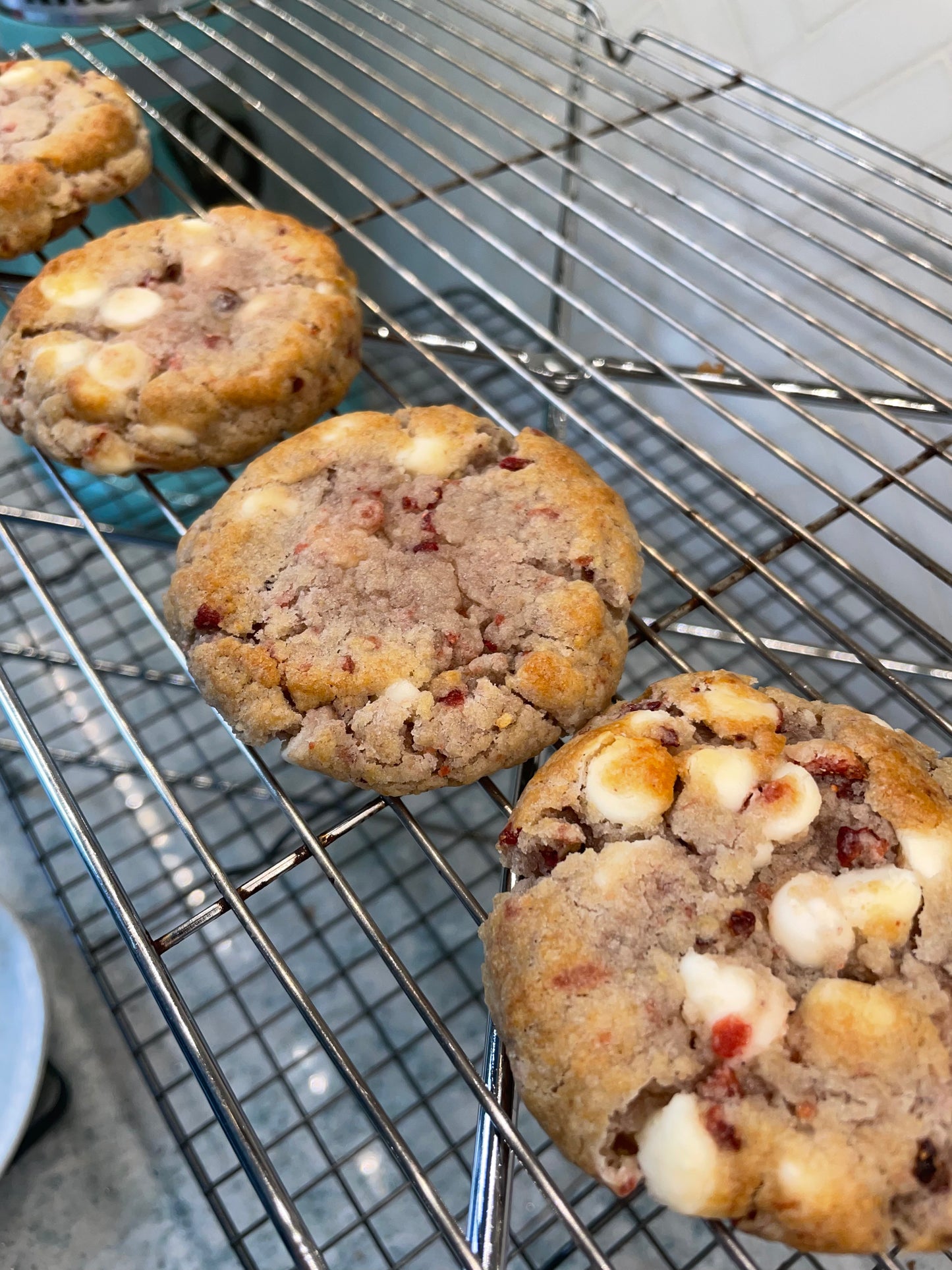 Strawberry White Chocolate Chip Cookie