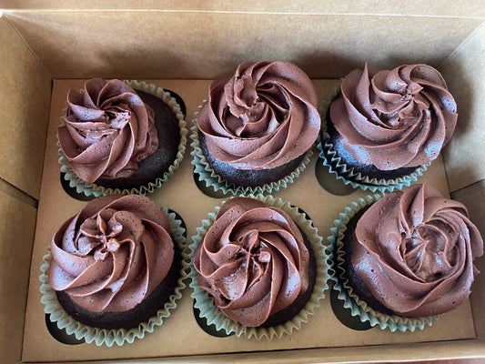 Chocolate Cupcakes - half dozen