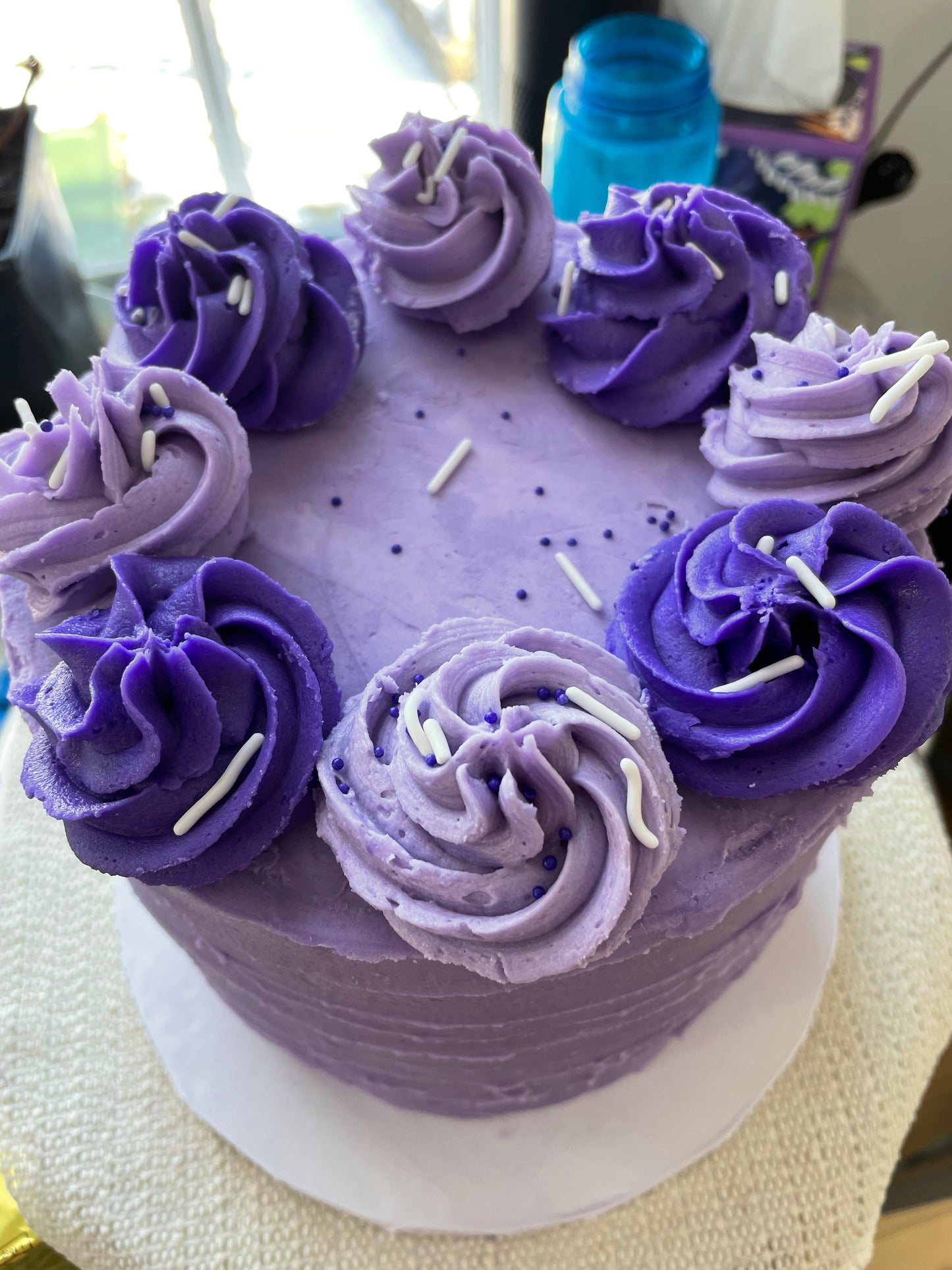 6” round vanilla cake