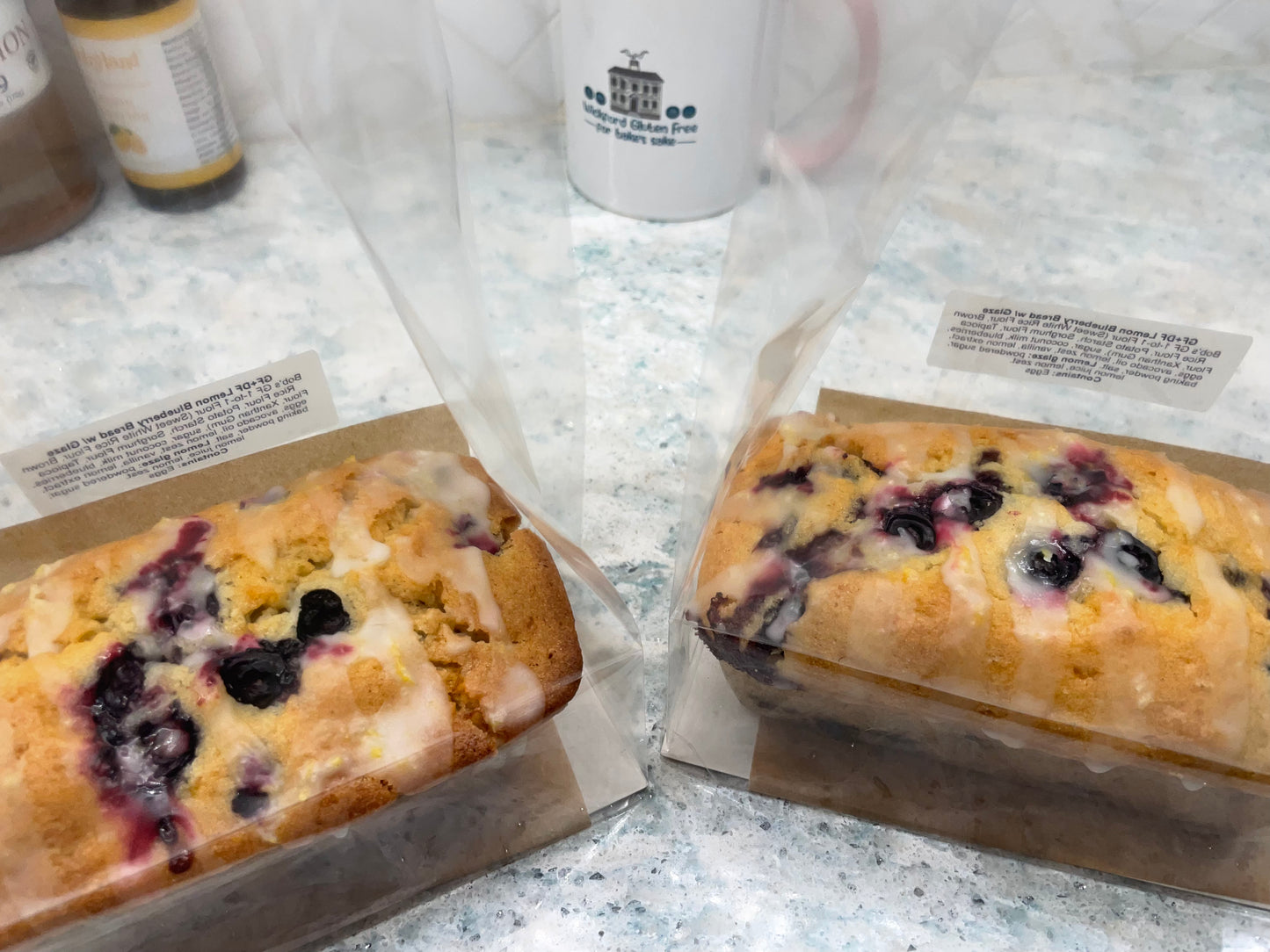 Dairy-free Lemon Blueberry Bread