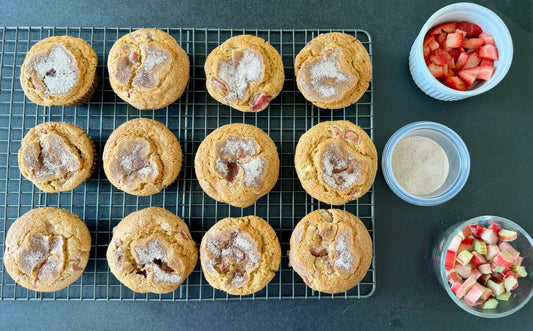 Strawberry Rhubarb Muffins