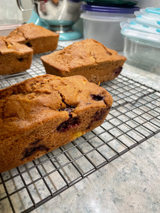 Peach Blackberry Bread