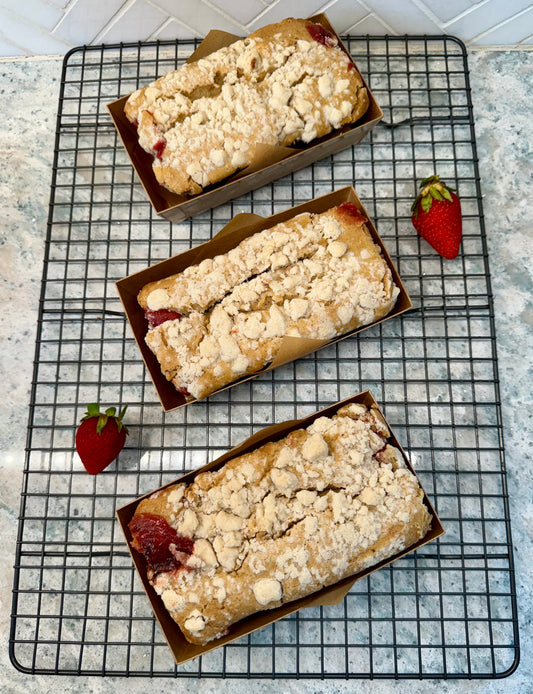 Strawberry Rhubarb Quickbread