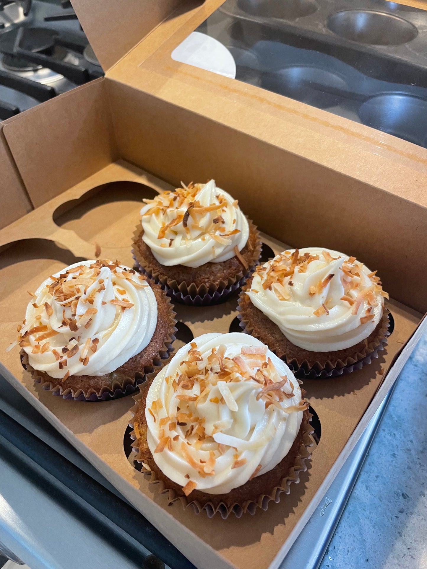Carrot cake cupcake