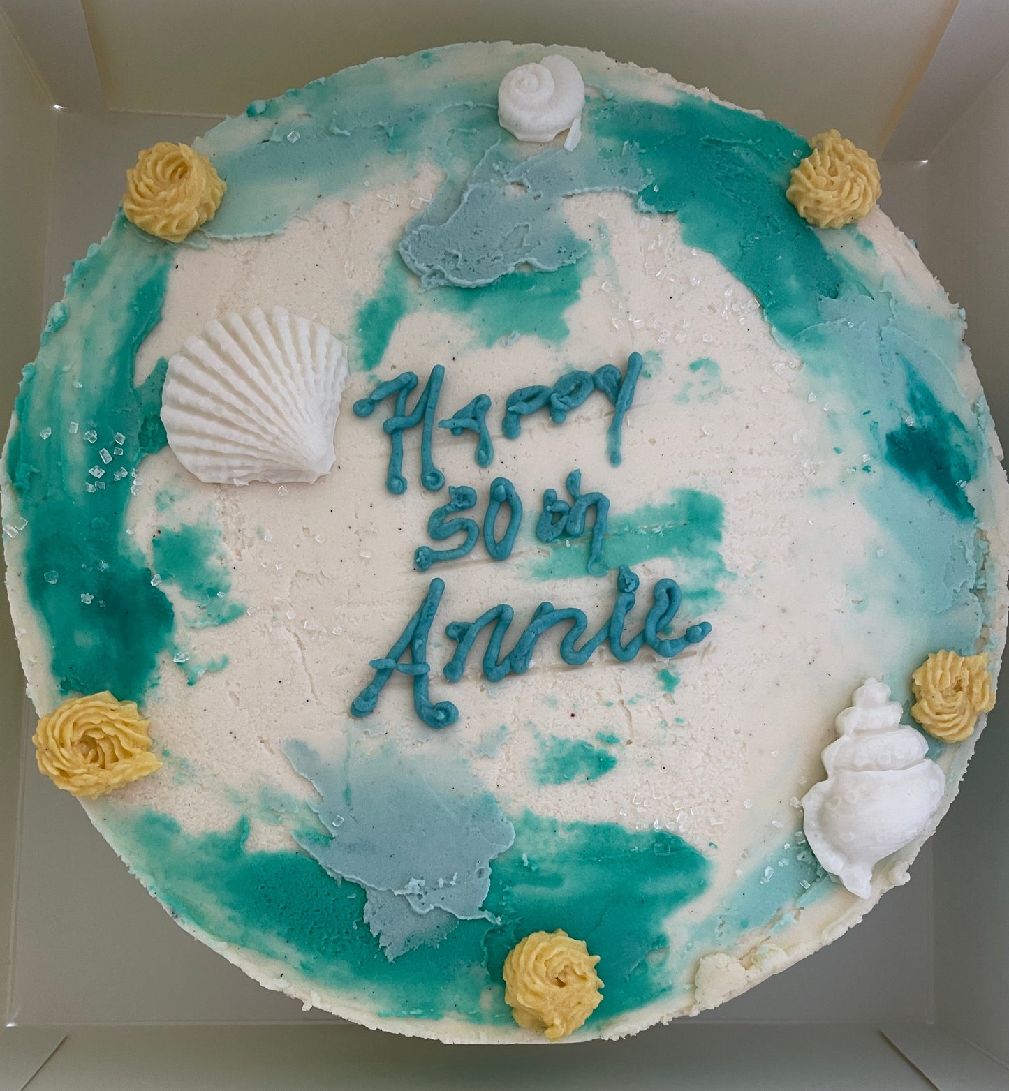 8” round cake