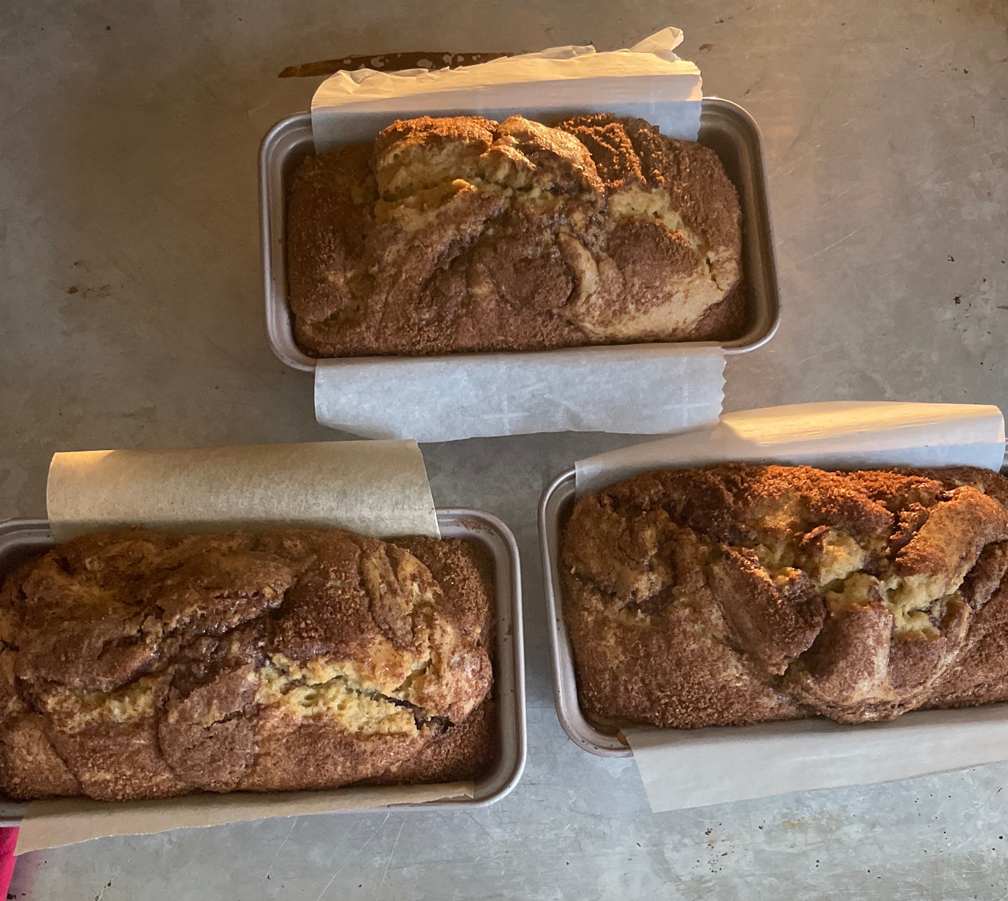 Cinnamon sugar mini loaf DF
